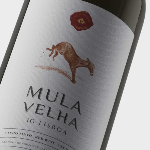 Rótulos do vinho Mula Velha